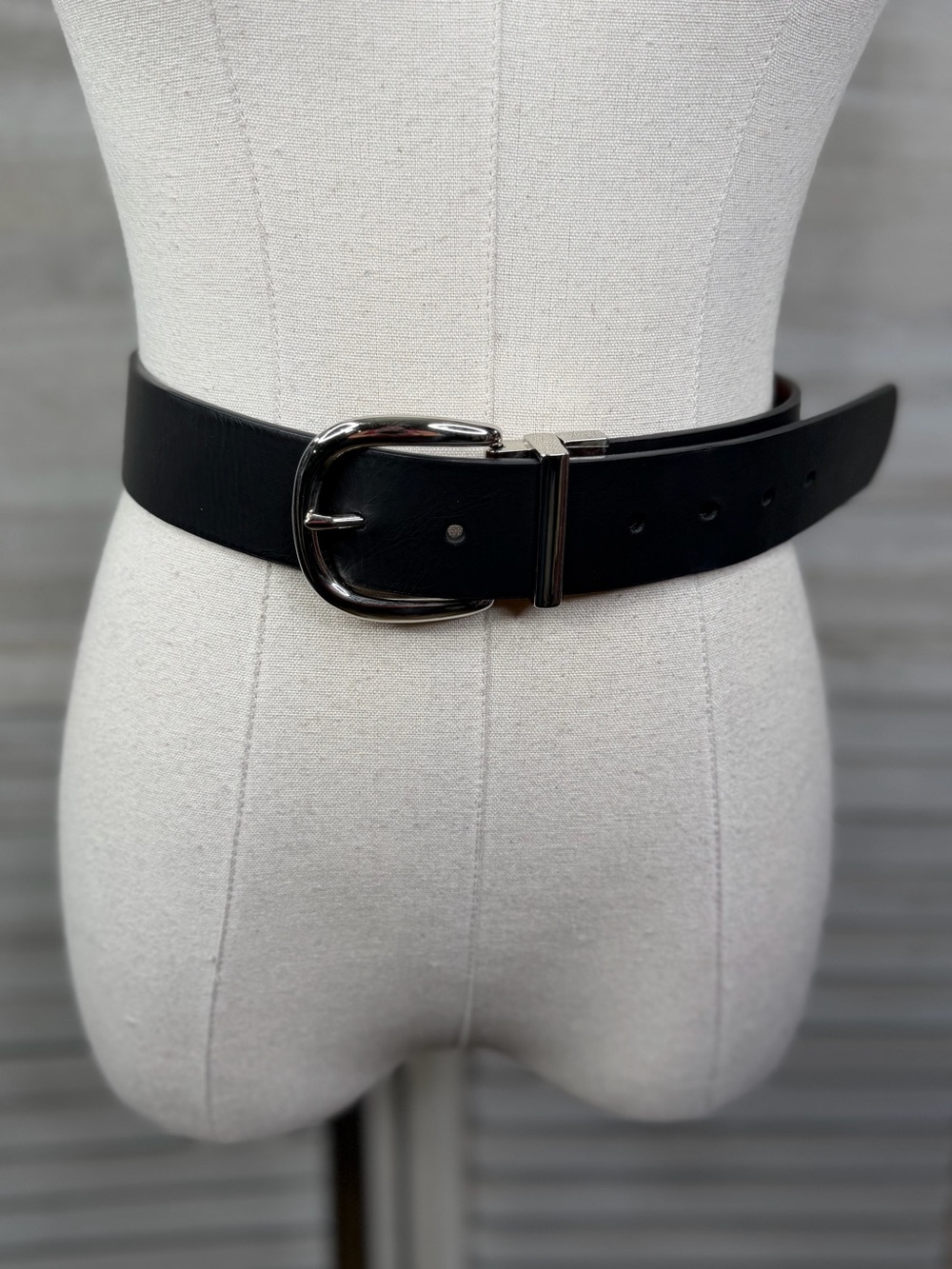 TORRID 1.5" Reversible Denim Belt Black/Brown Women's Plus-0X